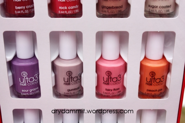 Polishes from the Ulta3 Candy Couture nails book